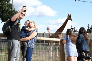 Ywp Family Selfie With Giraffe