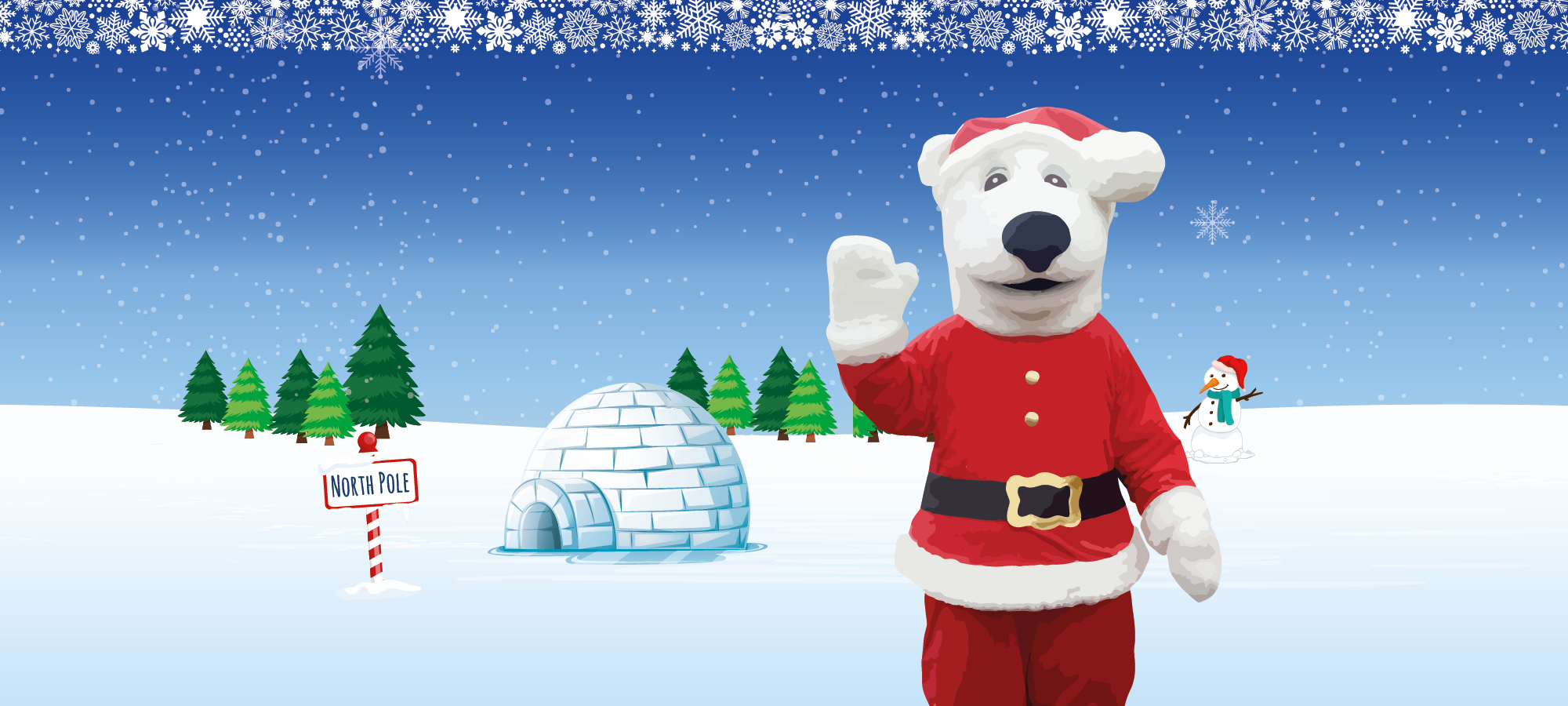 YWP 2773 Polar Bear Santa Carousel