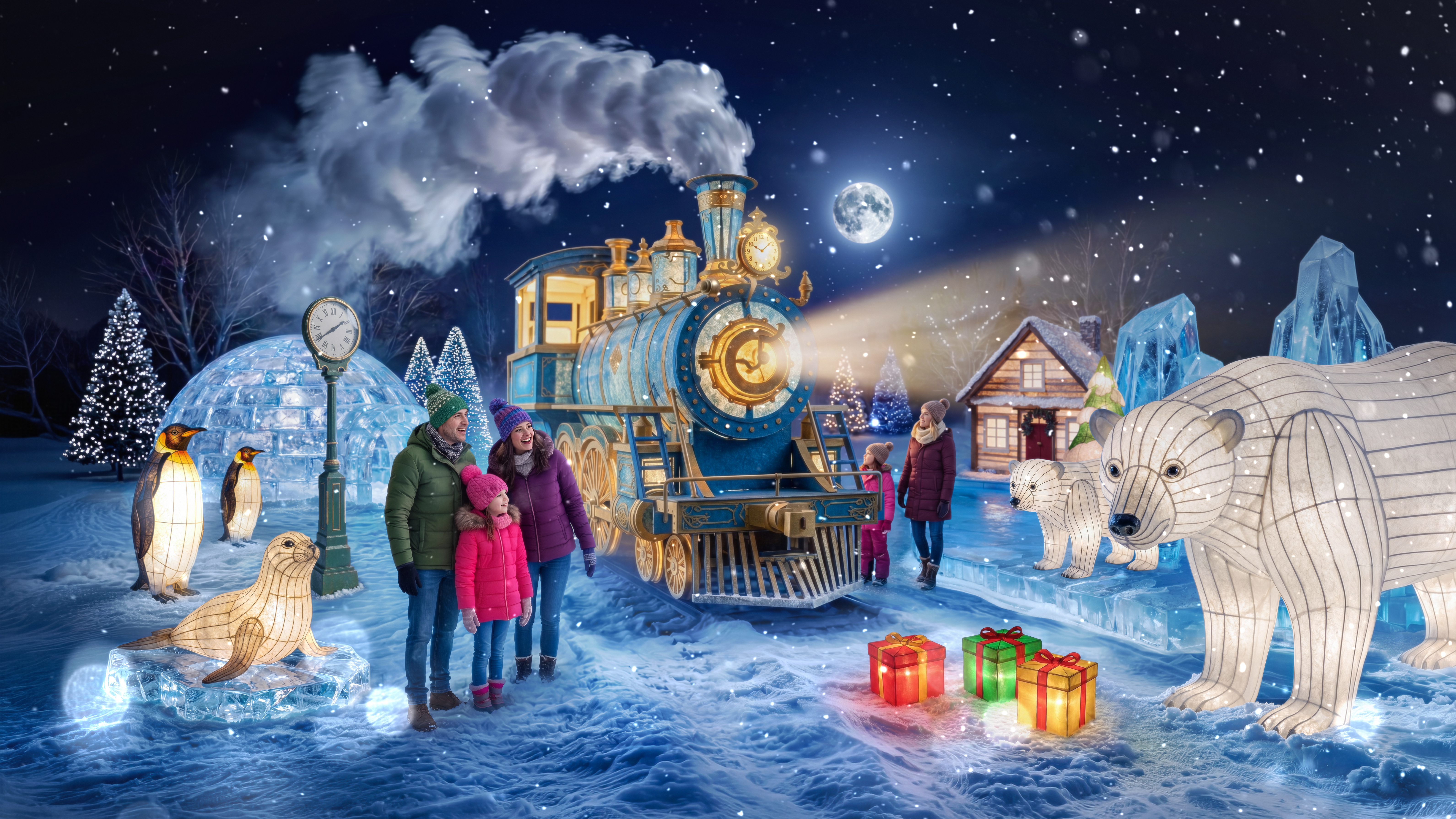 YWP Polar Bear Express Landscape RGB