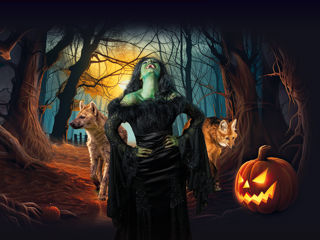 YWP 2758 Halloween Carousel V2